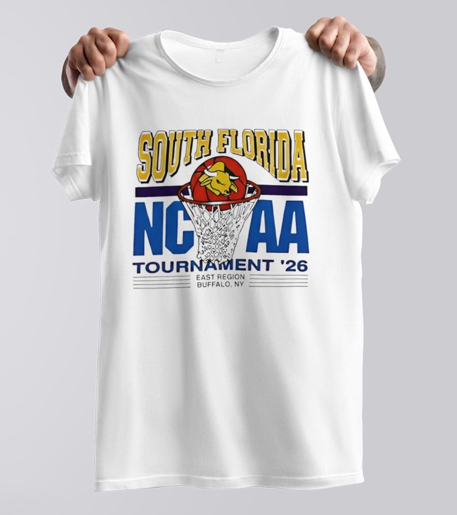 South Florida NCAA Tournament '26 East Region Buffalo NY Basketball T-Shirt