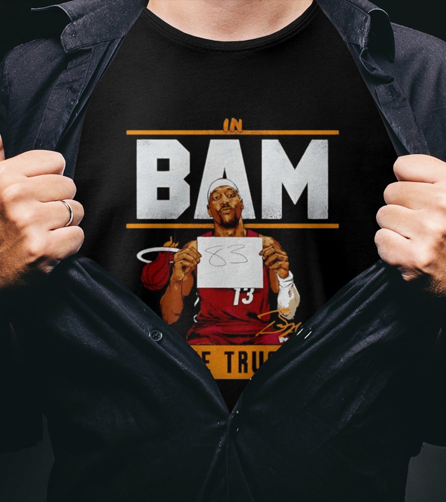 Bam Adebayo Miami Heat In Bam We Trust 83 Points Iconic Basketball Number 13 T-Shirt