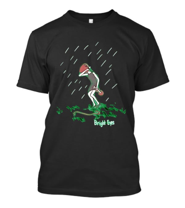 Bright Eyes Rainy Figure And Guitar T-Shirt