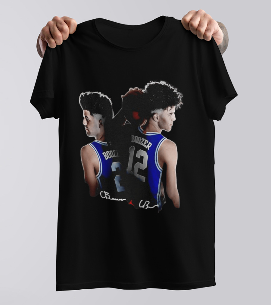 Cayden Boozer 2 Cameron Boozer 12 Jordan Basketball CB Identities T-Shirt