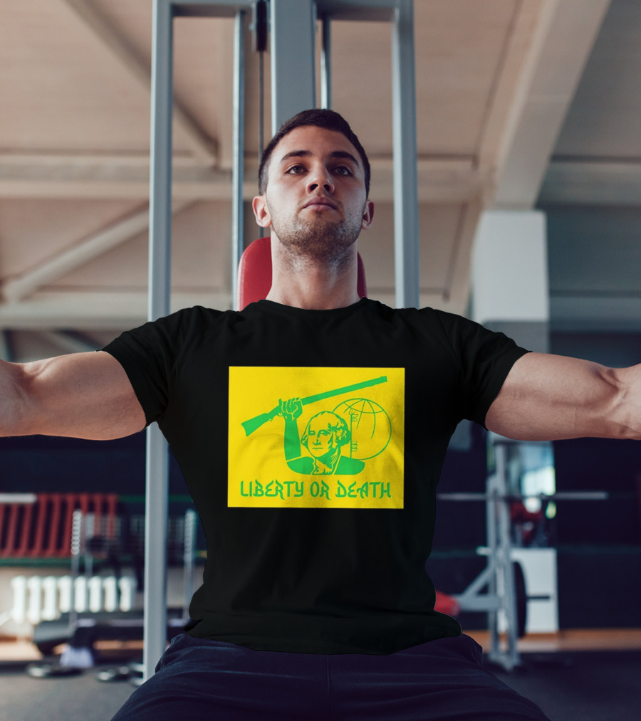 Liberty Or Death 2026 Washington Rifle Globe T-Shirt