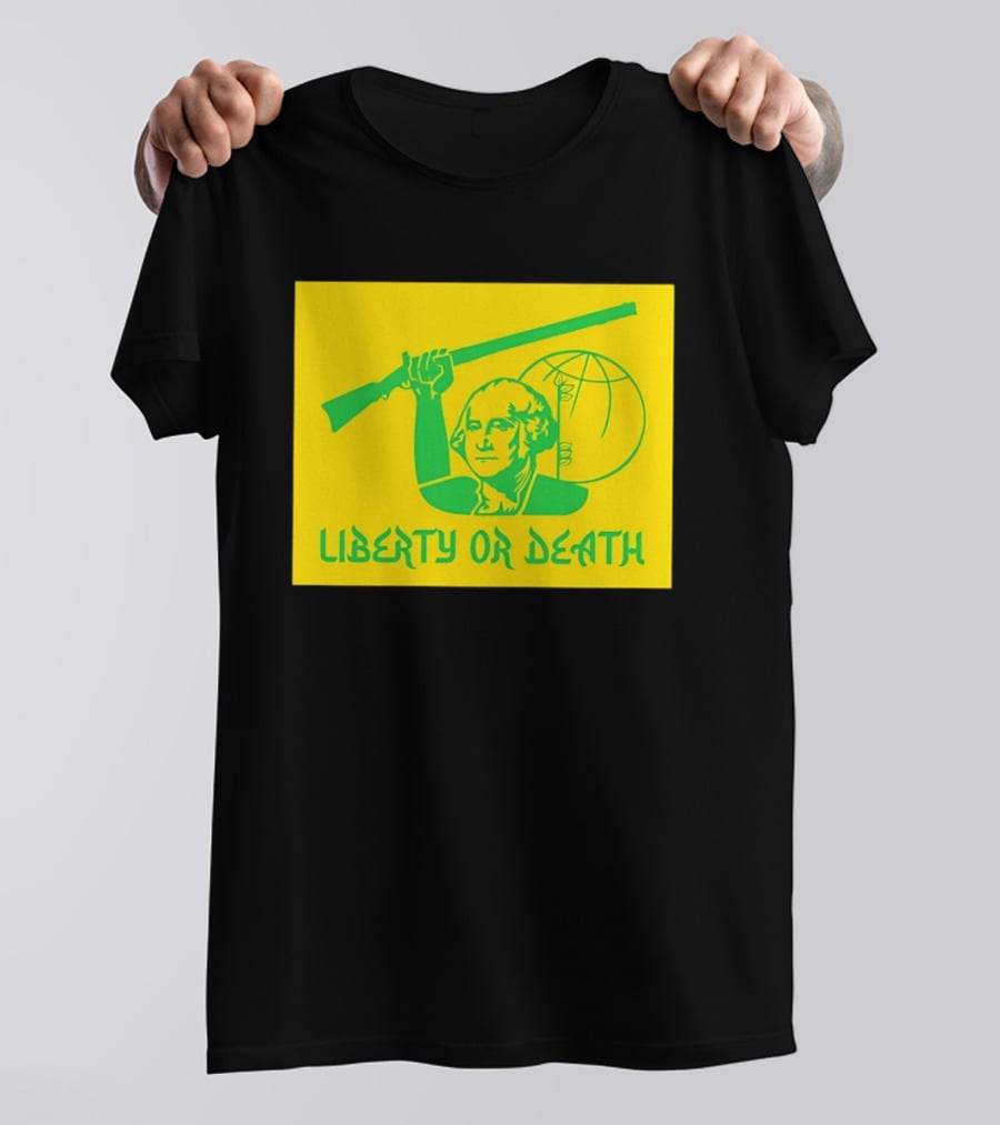 Liberty Or Death 2026 Washington Rifle Globe T-Shirt