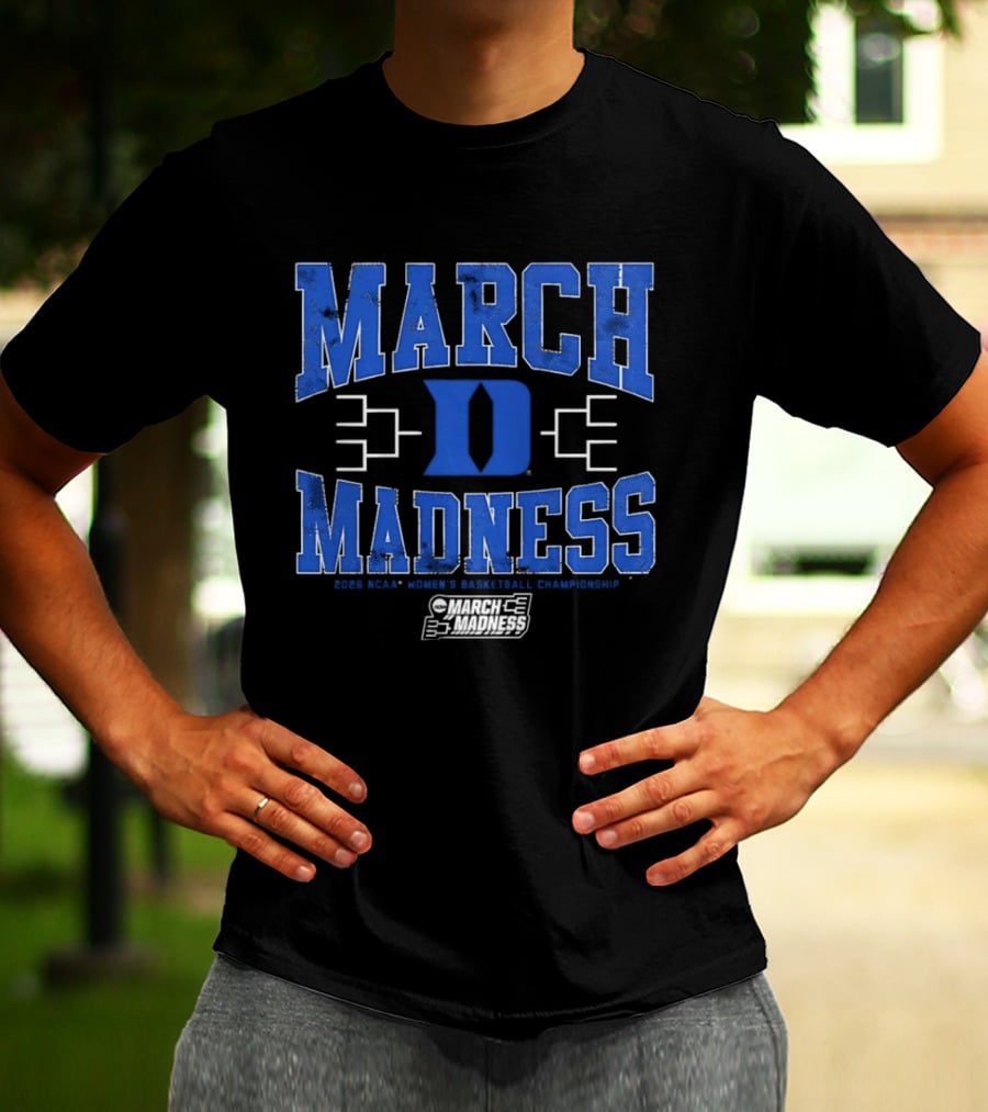 March Madness Duke Blue Devils 2026 NCAA Women's Basketball Championship T-Shirt