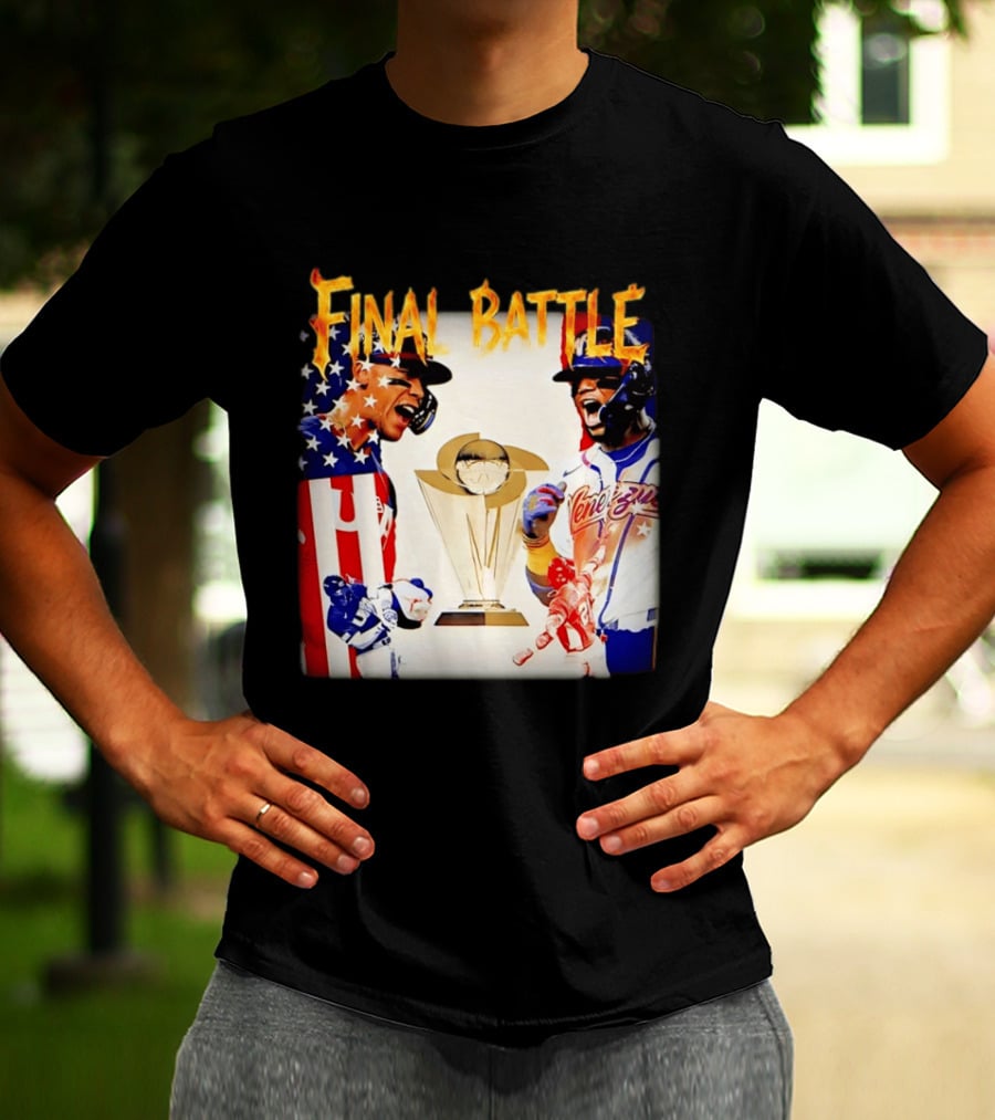 Final Battle USA Venezuela World Baseball Classic 2026 Championship Showdown T-Shirt