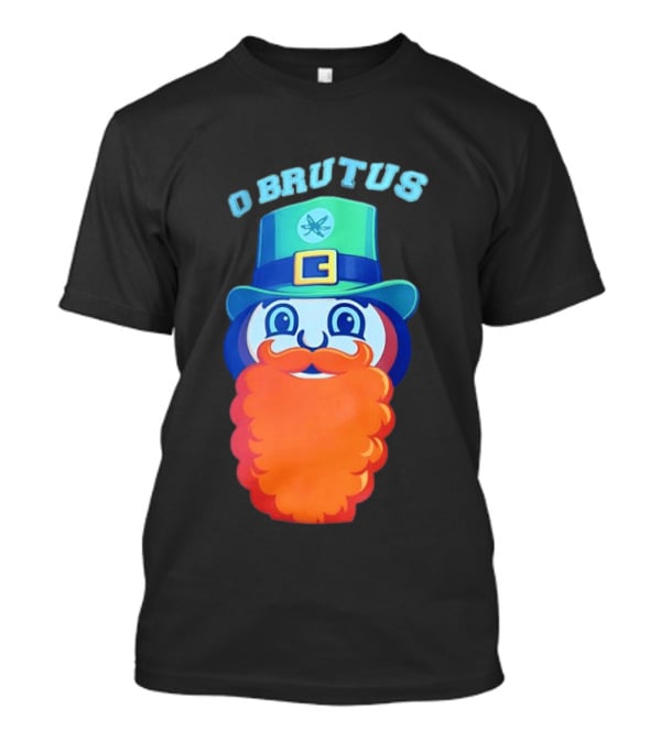 Ohio State Buckeyes O Brutus Leprechaun Hat And Beard T-Shirt