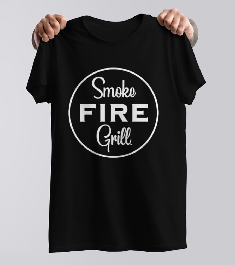 Smoke Fire Grill Circular T-Shirt