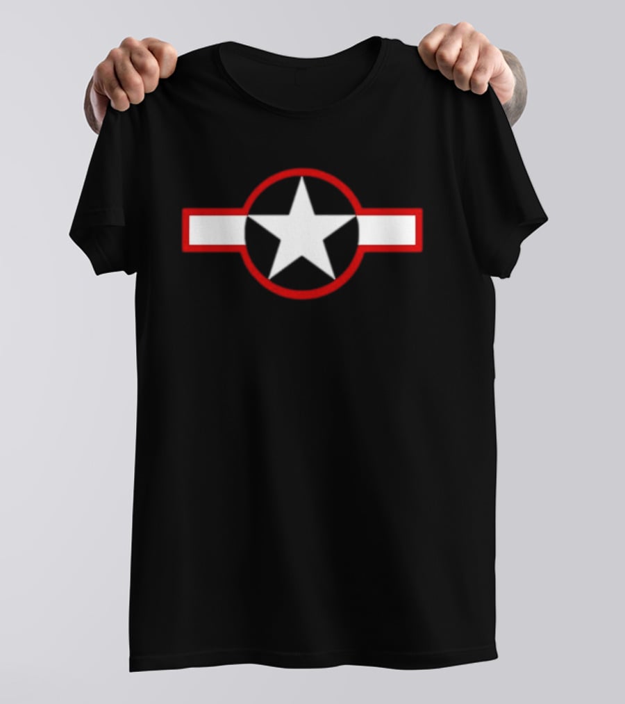 Star And Bar Stylized USAF Roundel T-Shirt