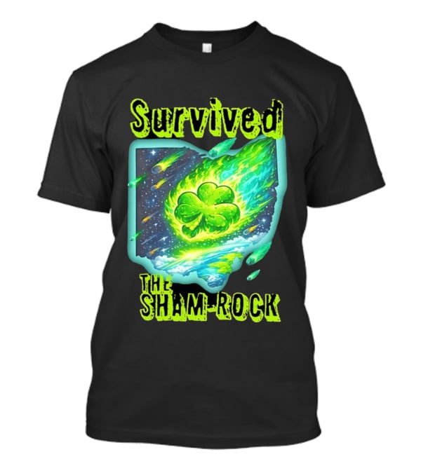 Survived The Sham Rock Meteor Clover St Patrick's Day T-Shirt