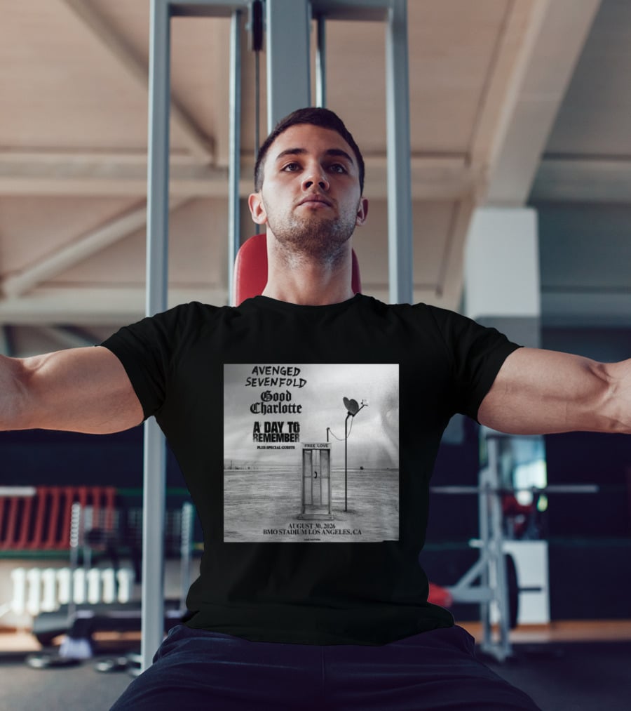 Avenged Sevenfold Good Charlotte A Day To Remember Concert BMO Stadium Los Angeles August 30 2026 T-Shirt