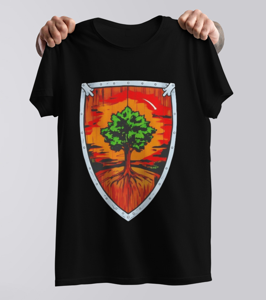 Ser Duncan The Tall Shield Tree Green Warrior Crest T-Shirt