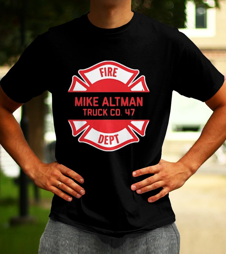 Chicago Fire Dept Mike Altman Truck Co 47 T-Shirt