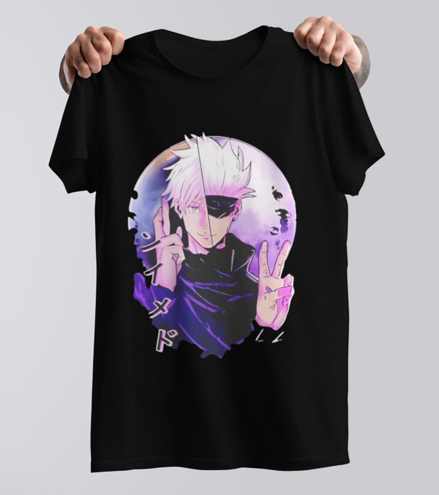 Gojo Satoru Jujutsu Kaisen Mystical Warrior Moon Anime Aesthetic T-Shirt