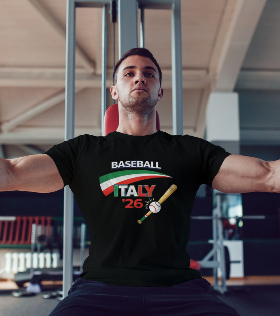 Italy Baseball World Classic 2026 Baseball Network Gildan T-Shirt