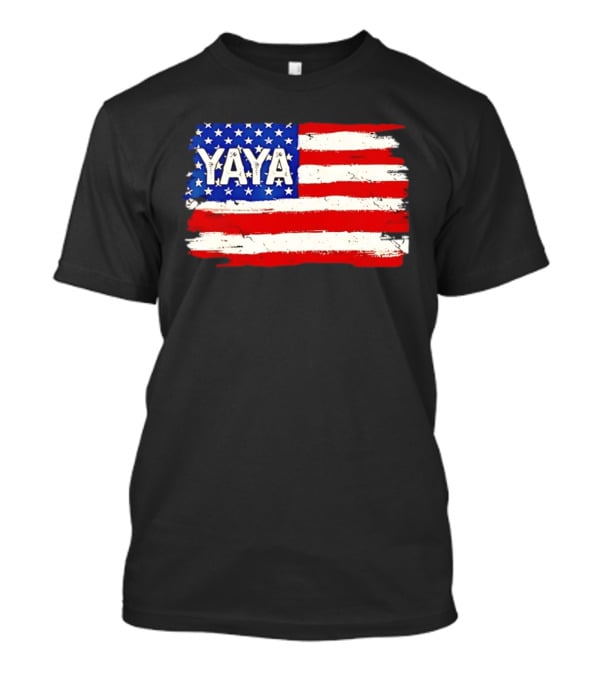 Patriotic Yaya American Flag Mother's Day Women T-Shirt