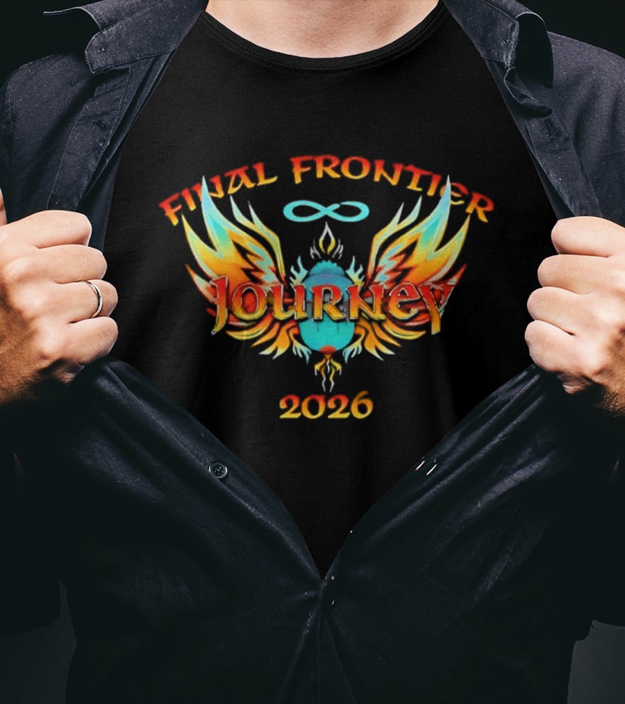 Journey Final Frontier 2026 Infinity Wings Flame T-Shirt