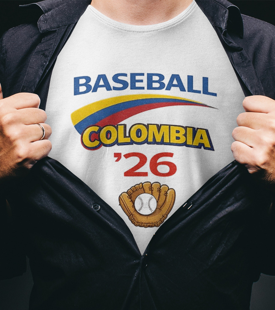 Colombia Baseball Classic 2026 '26 Glove And Ball T-Shirt