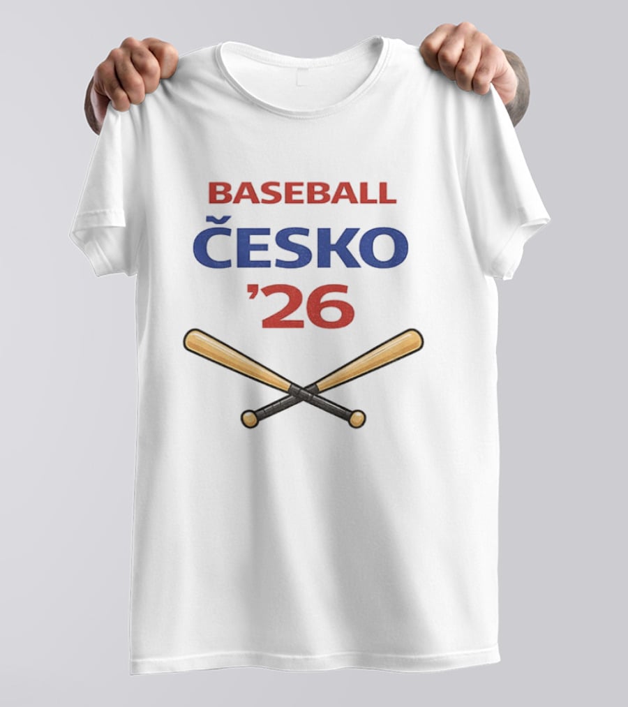 Baseball Česko 2026 World Classic Bats T-Shirt