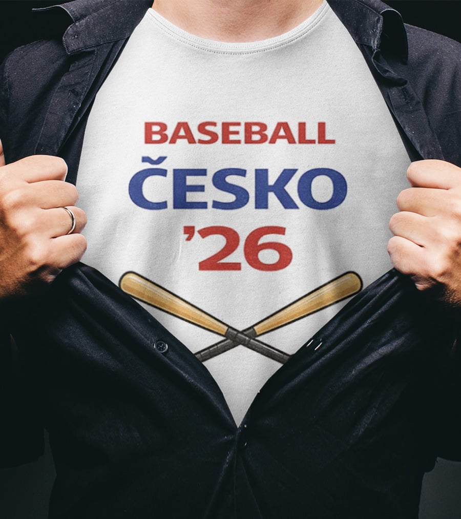 Baseball Česko 2026 World Classic Bats T-Shirt