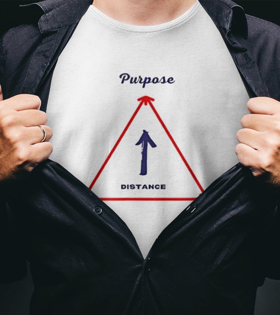 Purpose You Me Distance Triangle Arrow T-Shirt