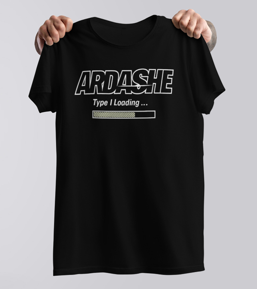 ARdashe Type I Loading Iconic Progress Bar T-Shirt