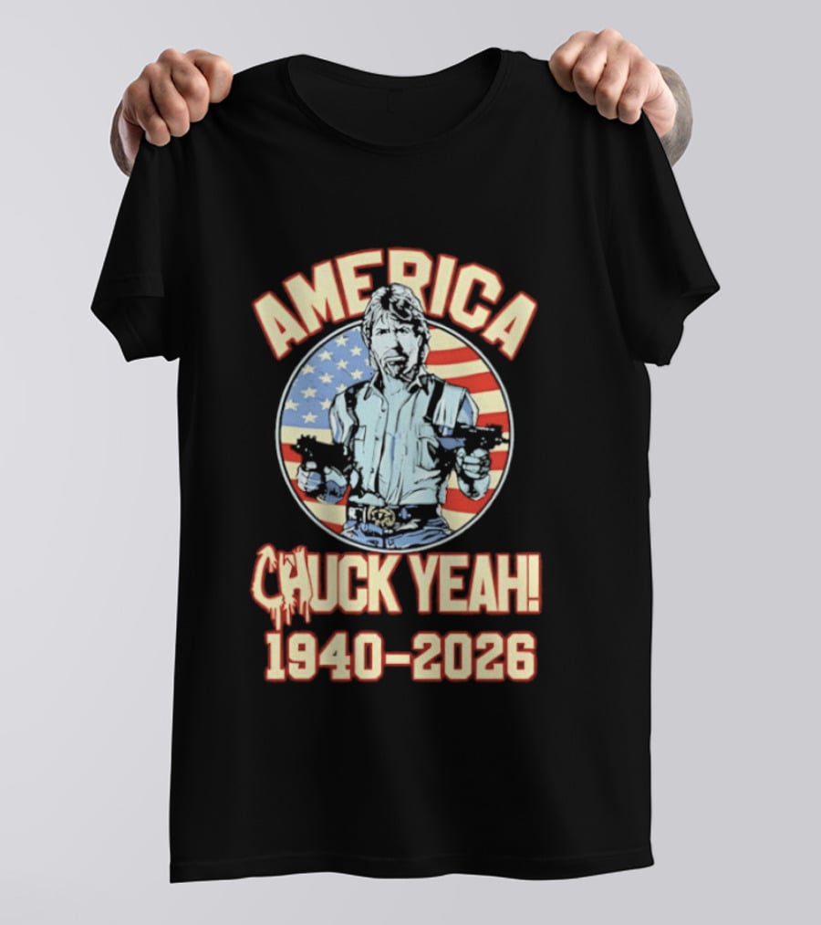 America Chuck Yeah 1940 2026 USA Flag T-Shirt