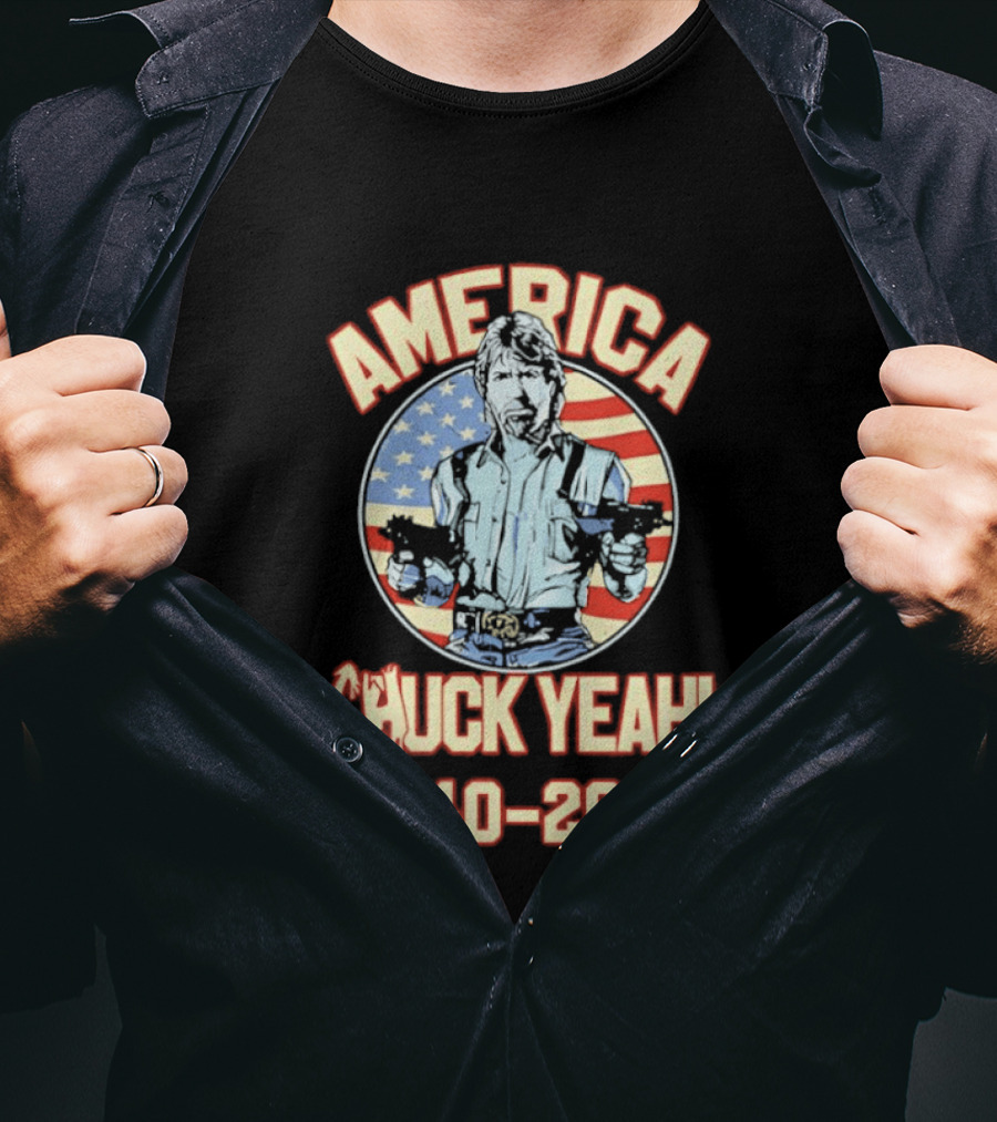 America Chuck Yeah 1940 2026 USA Flag T-Shirt