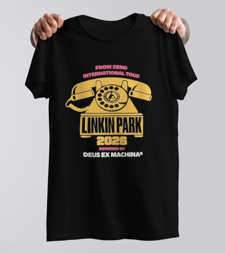 Linkin Park 2023 Powered By Deus Ex Machina Retro Style Collaboration T-Shirt