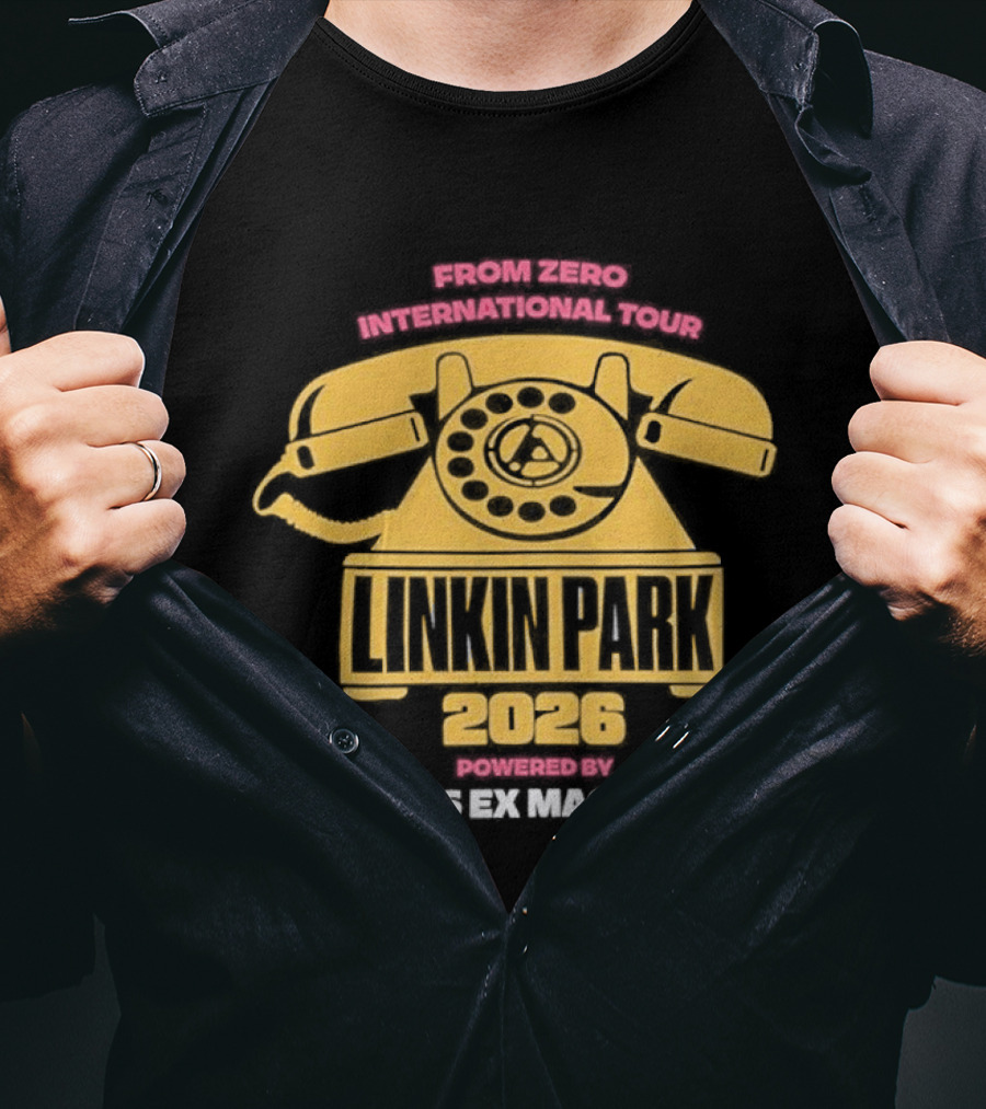 Linkin Park 2023 Powered By Deus Ex Machina Retro Style Collaboration T-Shirt