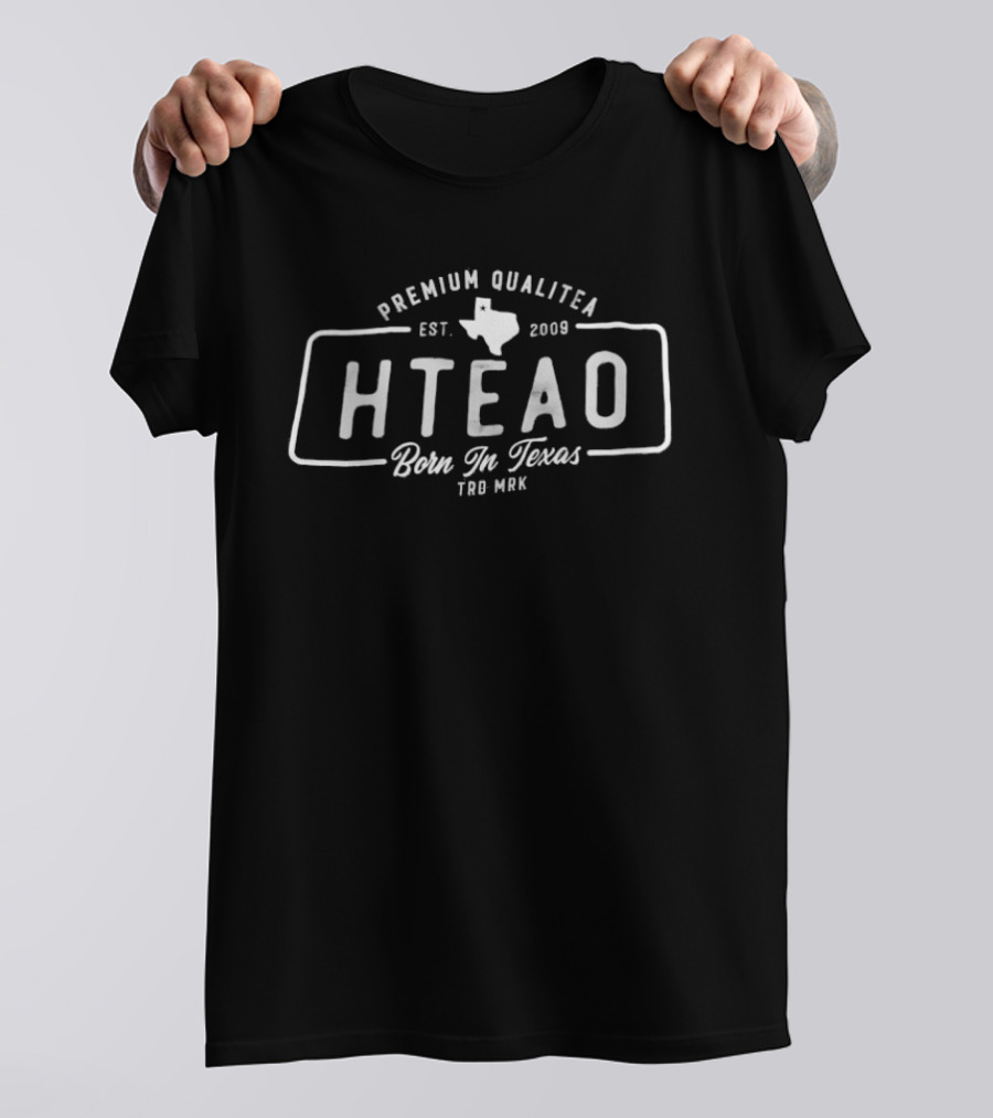 Premium Qualitea HTeao Born In Texas Est 2009 Texas Map T-Shirt