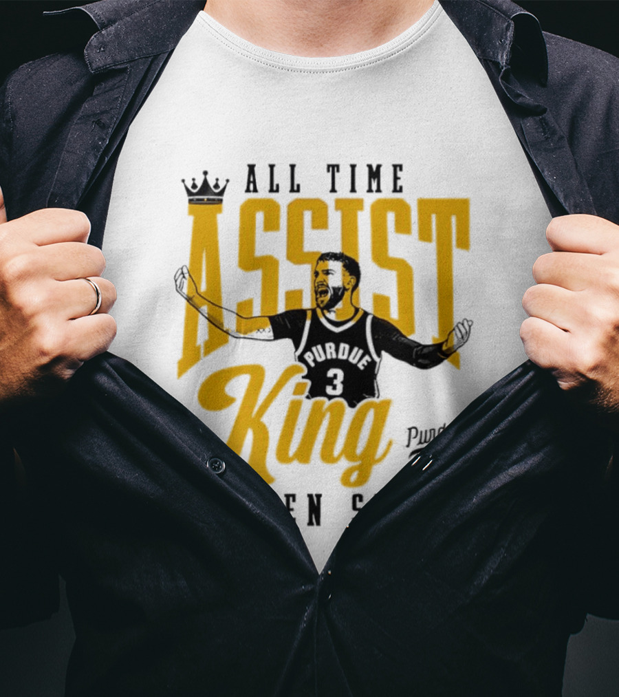 All Time Assist King Braden Smith Purdue Boilermakers T-Shirt