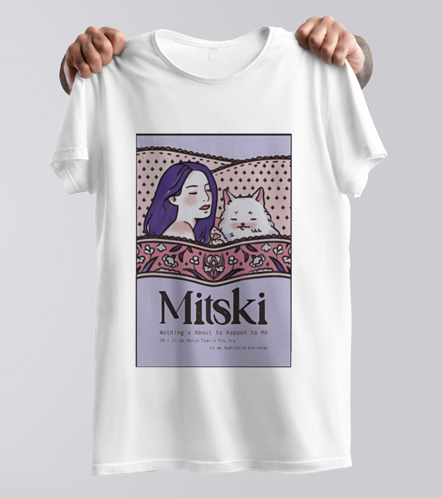 Mitski Mexico City Concert March 2026 Nothing's About To Happen To Me T-Shirt