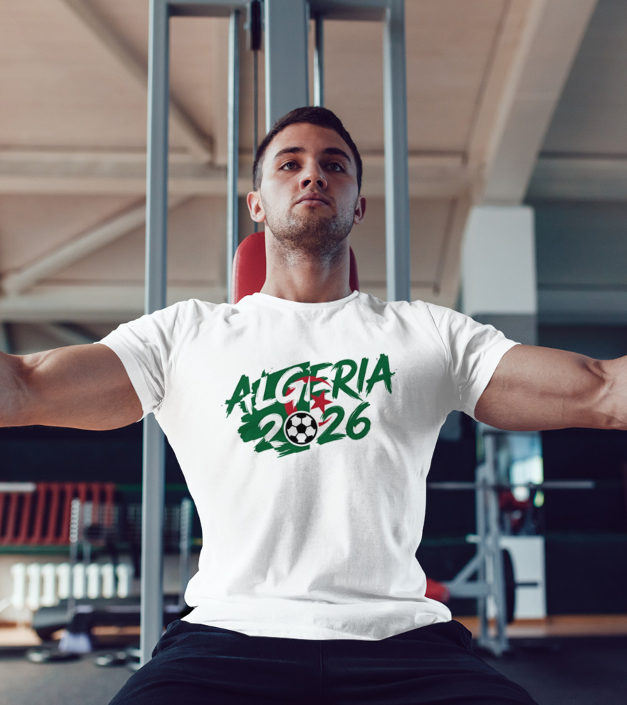 Algeria 2026 Soccer Star Crescent And Ball T-Shirt