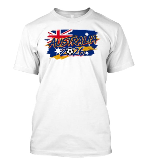 Australia 2026 Soccer Flag Stars T-Shirt