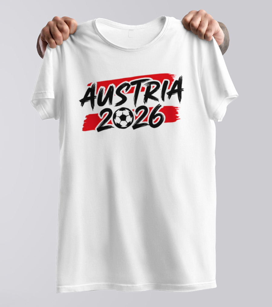 Austria 2026 Soccer Ball Graphic World Cup National Team T-Shirt