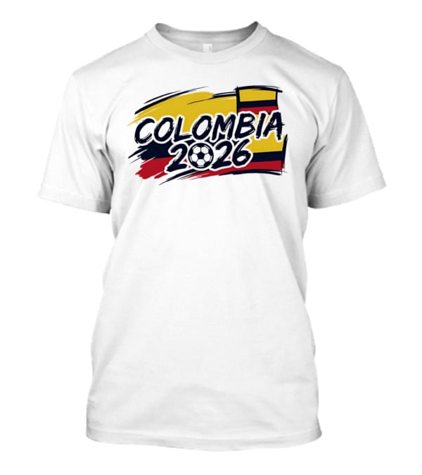 Colombia 2026 World Cup National Team Soccer Flag T-Shirt