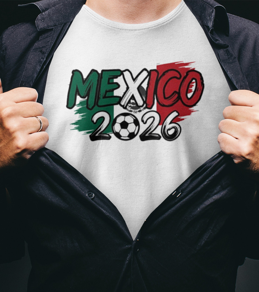Mexico 2026 Soccer Fan Celebration National Team T-Shirt