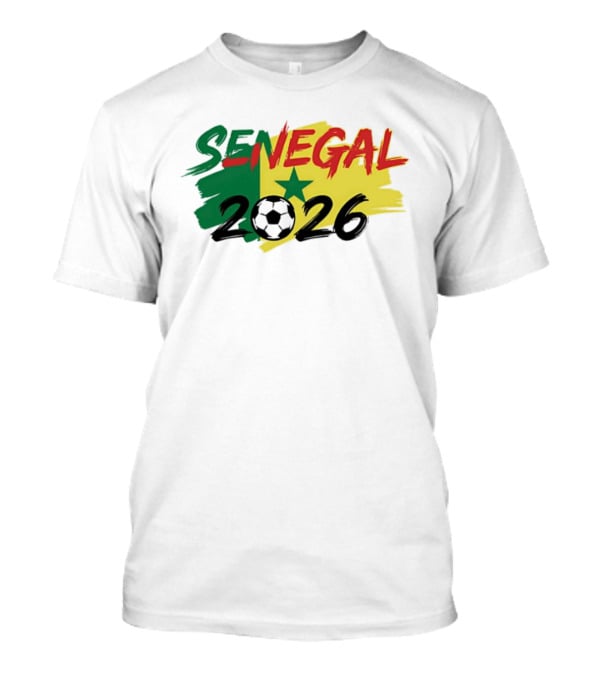 Senegal 2026 World Cup Soccer Team Star Flag T-Shirt