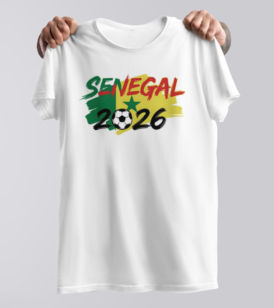 Senegal 2026 World Cup Soccer Team Star Flag T-Shirt