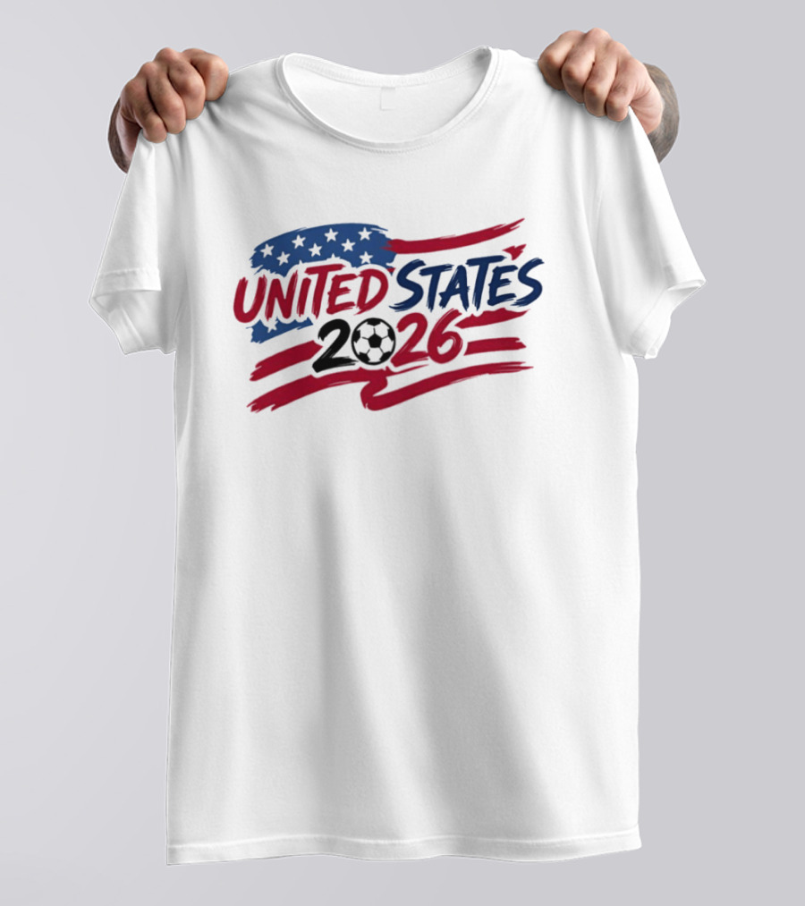 United States 2026 Soccer World Cup Stars And Stripes T-Shirt