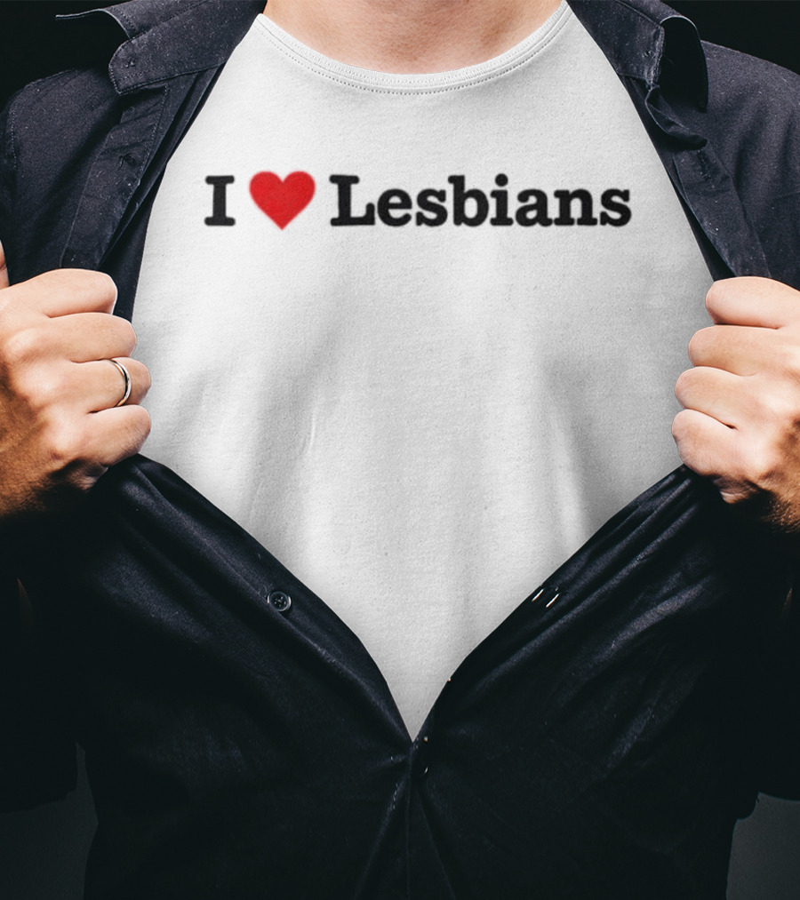 Young Miko I Love Lesbians Heart T-Shirt