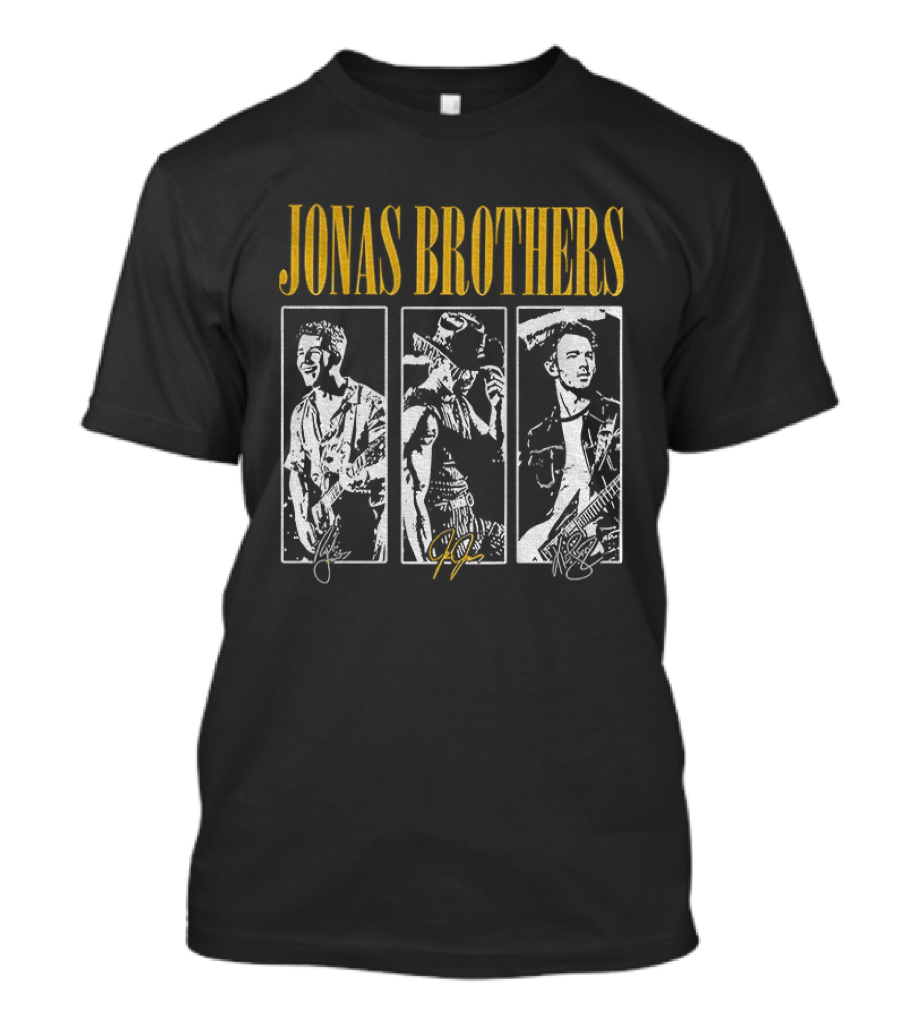 Jonas Brothers 20th Anniversary Tour 2025 Signed Boyband Trio T-Shirt