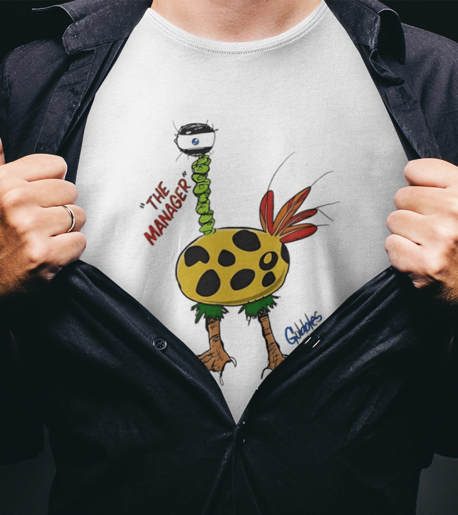The Manager Gobbles Quirky Creature Art With Playful T-Shirt
