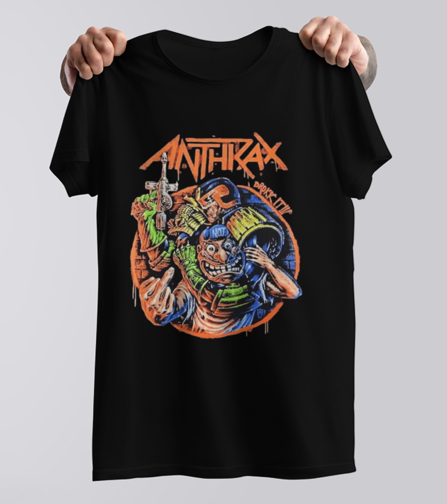 Anthrax Australia 2026 Tour The Not Man Robocop Drokk It T-Shirt
