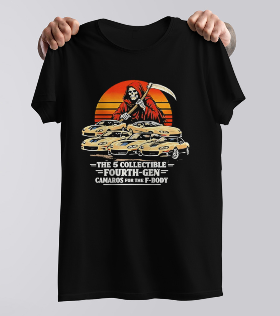 Grim Reaper The 5 Collectible Fourth Gen Camaros For The F Body T-Shirt