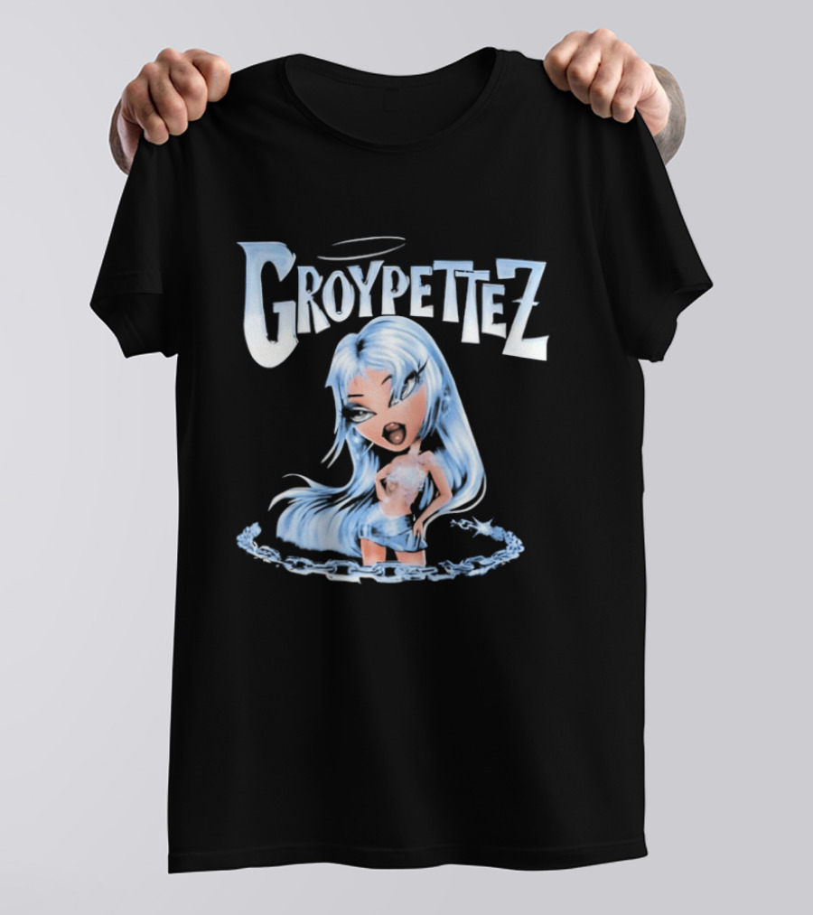 Groypetiez Broken Chain Blue Haired T-Shirt