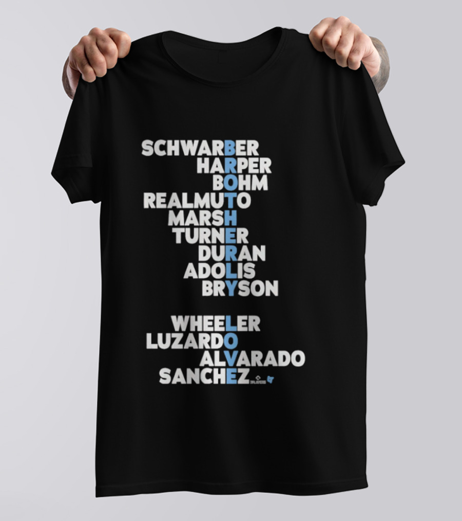 Philadelphia Baseball Brotherly Love Schwarber Harper Bohm Realmuto 2026 T-Shirt
