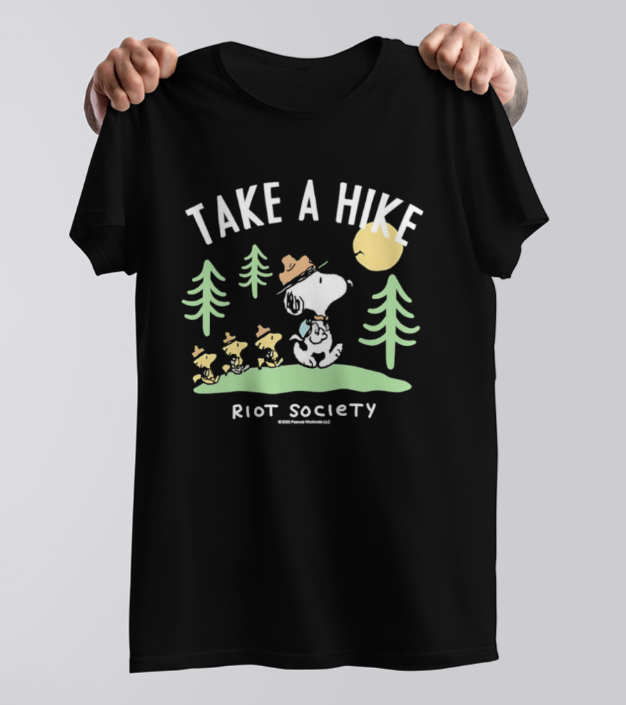 Snoopy Woodstock Take A Hike Riot Society T-Shirt
