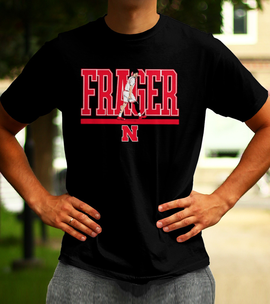 Frager Nebraska Cornhuskers N Logo Rollie Fraser T-Shirt
