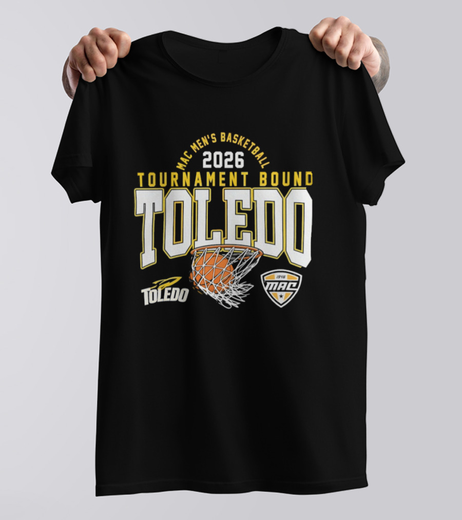 Toledo Rockets 2026 MAC Men's Basketball Tournament Bound T-Shirt