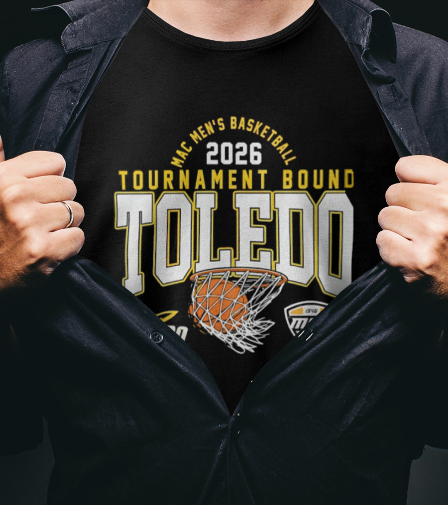 Toledo Rockets 2026 MAC Men's Basketball Tournament Bound T-Shirt